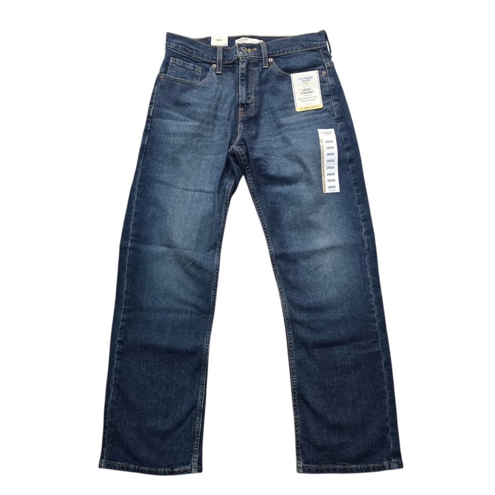 Levis Signature Gold Loose‎ Straight Fit Mens Jeans Size 28/30